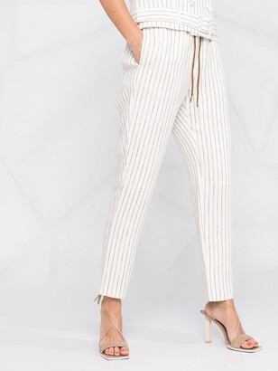 Max & Moi Pinstripe-Print Cord Trousers
