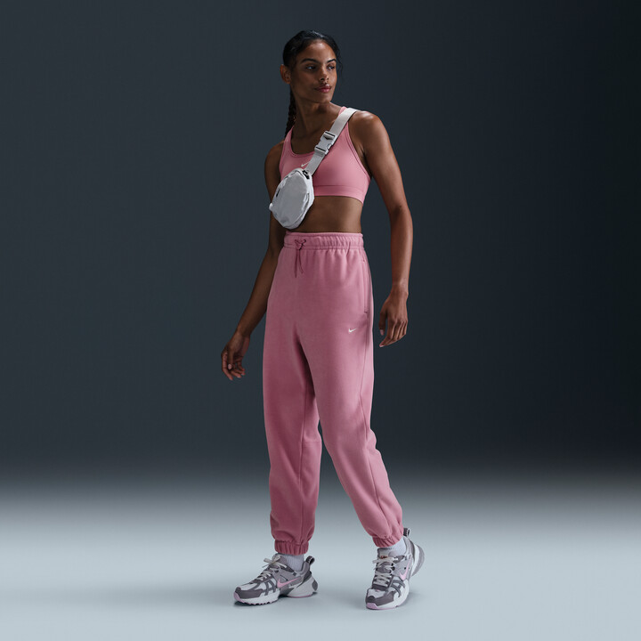 Nike Women's Therma-FIT One Loose Fleece Pants in Pink | FB5578-699