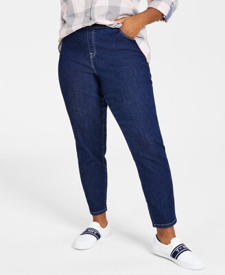 Tommy Hilfiger Th Flex Plus Size Gramercy Pull-On Jeans, Created for Macy's  - ShopStyle