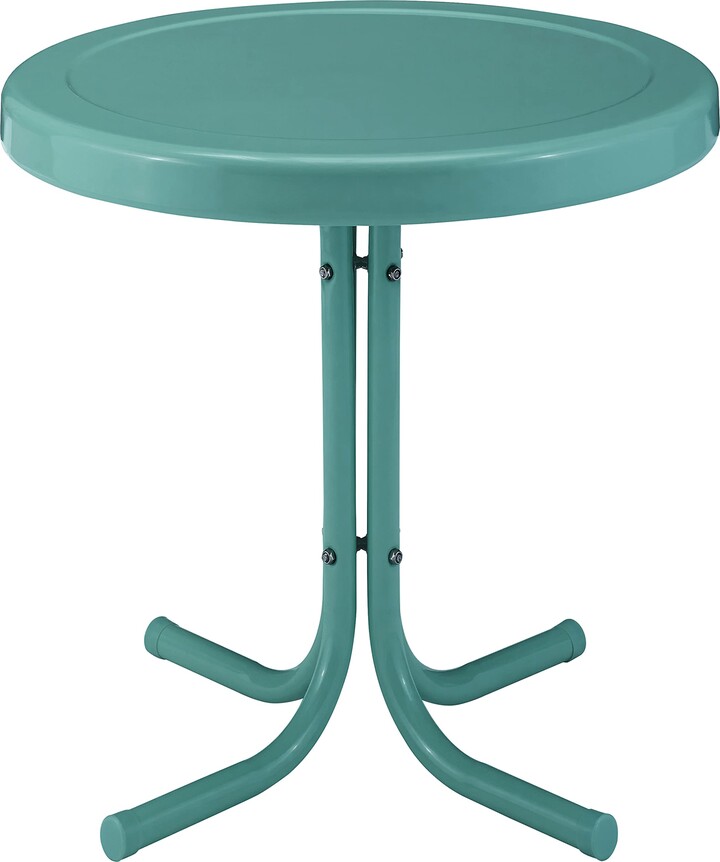 Crosley Furniture Gracie Retro 20inch Metal Outdoor Side Table