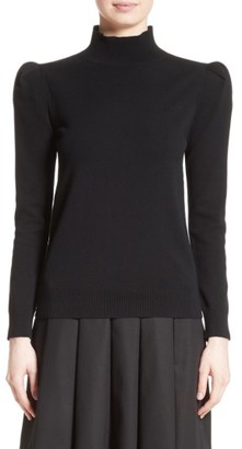 Co Women's Cashmere Puff Shoulder Turtleneck Sweater