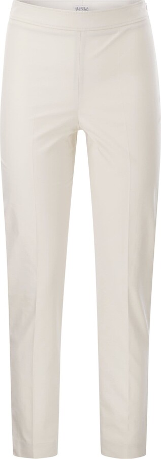 Designer White Capri Pants