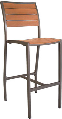 30" Teak Patio Bar Stool