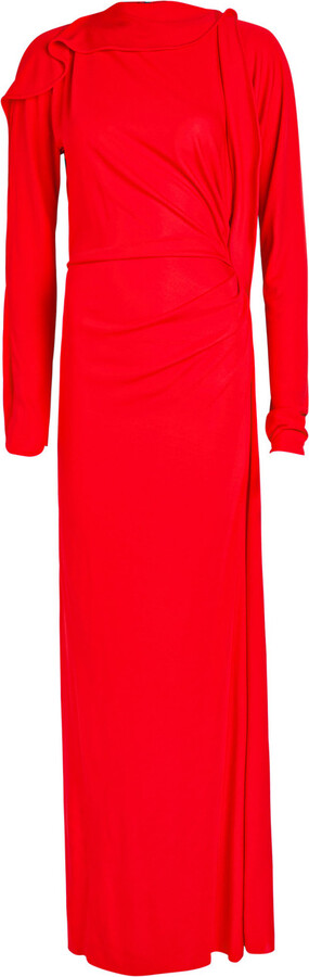 Victoria Beckham Draped Jersey Gown
