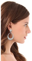 Thumbnail for your product : Shay Accessories Retro Pave Oval Earrings