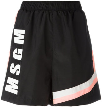 MSGM logo shorts