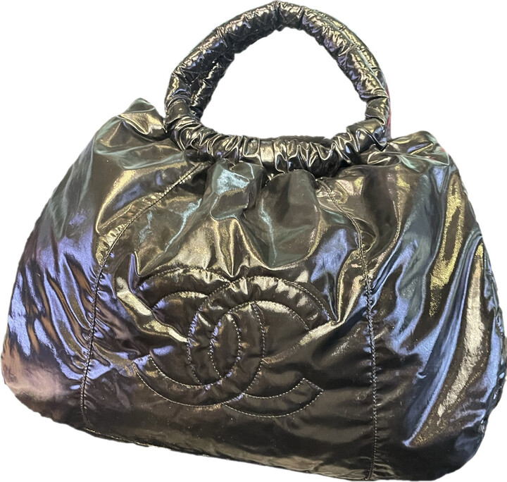 Chanel Coco Cabas Dark Silver Chanel Coco Cabas Tote ShopStyle