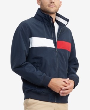 Tommy Hilfiger Men's Creek Pieced Colorblocked Yacht Jacket with Zip-Out  Hood - ShopStyle Outerwear