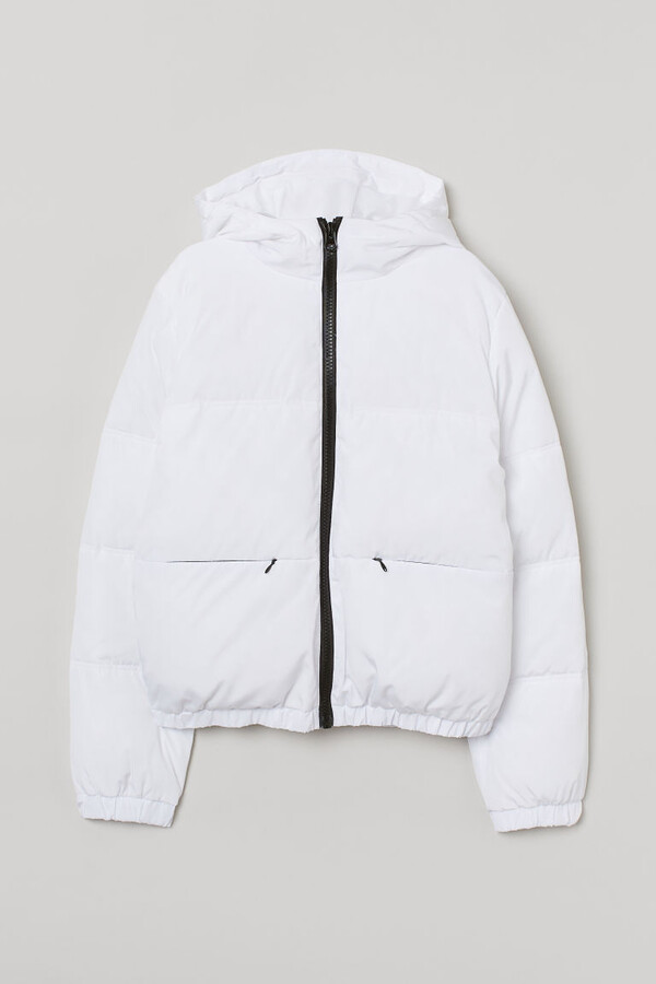 h&m black padded jacket