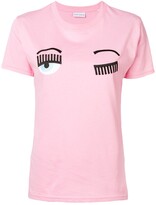 Thumbnail for your product : Chiara Ferragni embroidered winking eye T-shirt