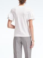 Thumbnail for your product : Banana Republic Ruffle-Front Couture Tee