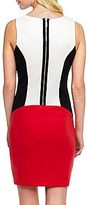 Thumbnail for your product : JCPenney Bisou Bisou® Colorblock Shift Dress