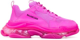 balenciaga triple s pink mens