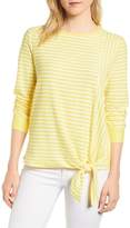 Thumbnail for your product : Gibson Tie Front Stripe Top