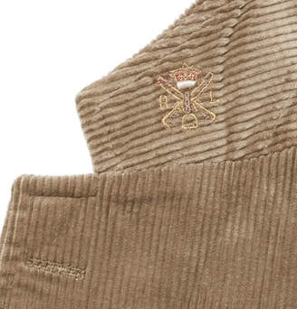 Polo Ralph Lauren Light-brown Morgan Slim-fit Unstructured Cotton-corduroy Blazer - Brown