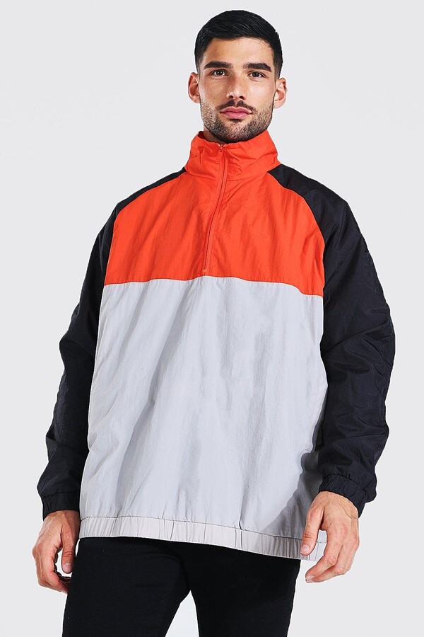 Boohoo Cagoule Jacket Mens MAN Oversized Nylon Cagoule Jacket Boohoo