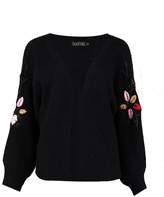 Thumbnail for your product : boohoo Womens Thea Puffed Sleeve Embroidery Cardigan