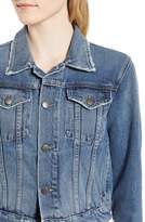 Thumbnail for your product : Current/Elliott The Baby Crop Denim Trucker Jacket
