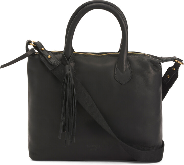 Margot Vachetta Leather Dani Satchel With Shoulder Strap ShopStyle