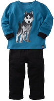 Thumbnail for your product : Charlie Rocket Long Sleeve Dog Thermal Top & Pant Set (Toddler Boys)