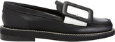Thumbnail for your product : Collection Privée? Bicolor Oversize Buckle Loafers