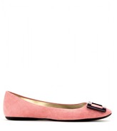 Thumbnail for your product : Roger Vivier Gommette suede ballerinas