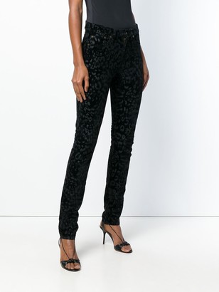 Saint Laurent Leopard-Print Skinny Jeans