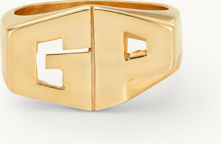 Sarah Chloe Kent Signet Ring Gold Vermeil