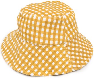 Faithfull The Brand Teryll check-print bucket hat