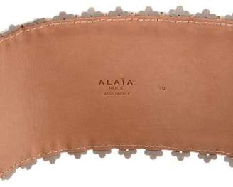 Alaia Laser Cut Ponyhair Belt w/ Tags
