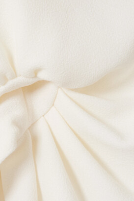 Emilia Wickstead Sharonella Open-back Wool-crepe Dress - Ivory