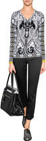Thumbnail for your product : Etro Stretch Silk Patterned Knit Pullover