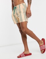 Thumbnail for your product : South Beach swim shorts in beige stripe
