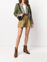 Thumbnail for your product : Bazar Deluxe Floral Embroidered Cropped Jacket