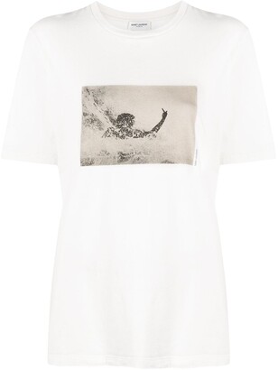 Saint Laurent graphic-print T-shirt