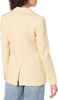 Thumbnail for your product : Lauren Ralph Lauren Herringbone Linen Blazer (Vintage Cream) Women's Clothing