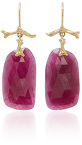 Thumbnail for your product : Annette Ferdinandsen Coral Branches with Ruby Slices Earring