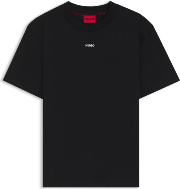HUGO BOSS Relaxed-fit T-shirt in cotton with logo print