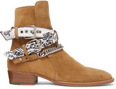 Thumbnail for your product : Amiri Embellished Suede Jodhpur Boots