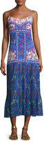 Thumbnail for your product : Saloni Veronica Pleated-Skirt Maxi Dress, Multi Pattern