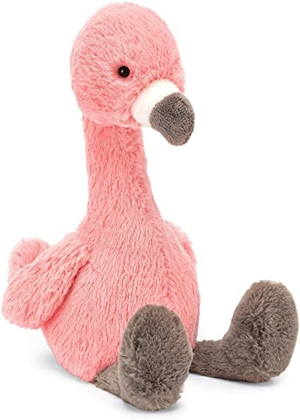 Jellycat Bashful Flamingo Stuffed Animal, Medium, 12 inches