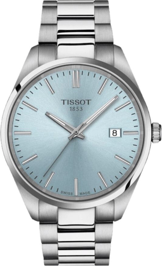 Tissot PR 100 Quartz 40mm Ice Blue Dial Steel Men's Watch T150.410.11.351.00