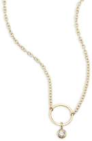 Thumbnail for your product : Chicco Zoe Diamond & 14K Yellow Gold Circle Necklace