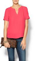 Thumbnail for your product : Collective Concepts Short Sleeve Pleated Popover