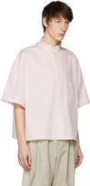 Thumbnail for your product : Hed Mayner Pink Short Sleeve Pocket Shirt