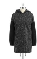 Thumbnail for your product : Jessica Simpson Mixed Media Coat