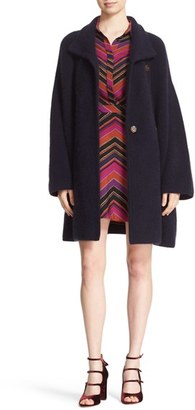 Diane von Furstenberg Women's 'Avril' Wool Blend Topper