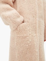 Thumbnail for your product : Raey Long-line Reversible Shearling Coat - Nude
