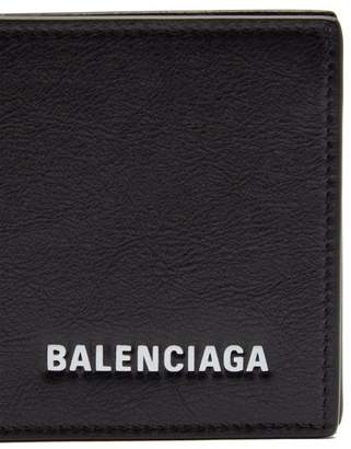 Balenciaga Explorer Bi Fold Leather Wallet - Mens - Black
