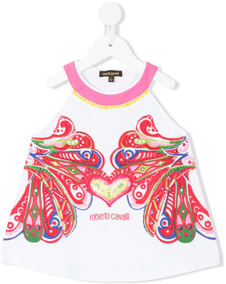 Roberto Cavalli embroidered heart T-shirt